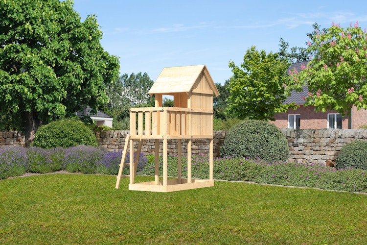 Akubi Kinderspielturm Frieda mit Anbau