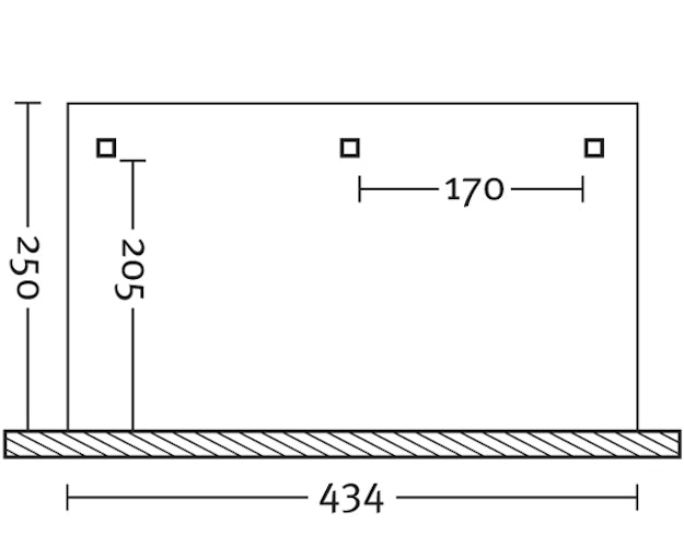 Skan Holz Terrassenüberdachung Andria mit Mittelpfosten Breite 434 cm