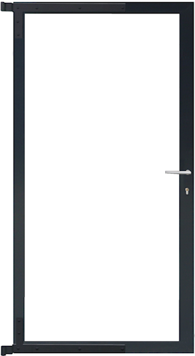 T&J Universal-Torrahmen für Steckzaunserien Anthrazit