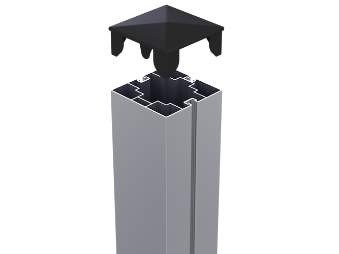 TRIAS Aluminium-Pfosten 2380 mm