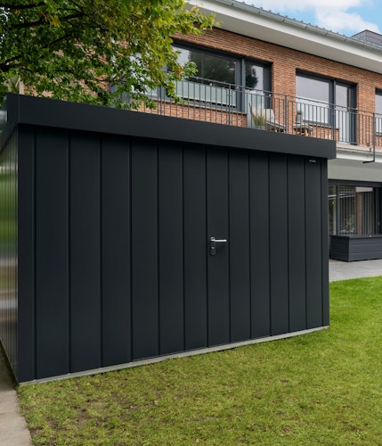 Hörmann Metall-Gerätehaus Juno JFD mit Flachdach