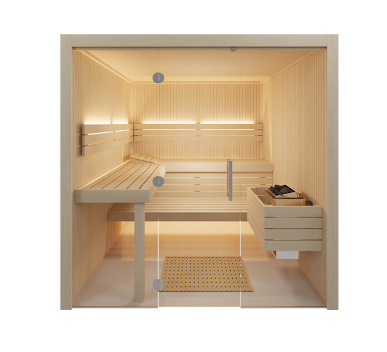 Infraworld Sauna Gracil 210 - 75 mm Elementsauna inkl. 5-teiligem gratis Zubehörset
