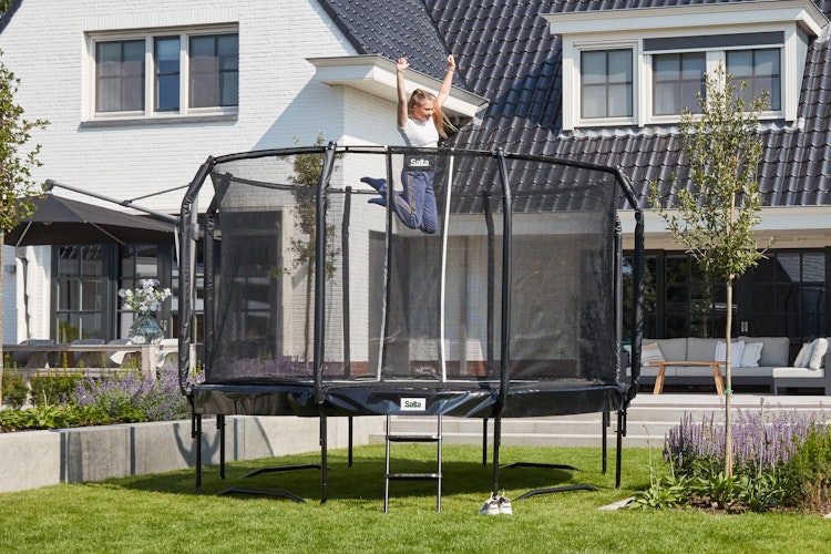 Salta Trampolin First Class Ø 305 cm mit Sicherheitsnetz und Leiter