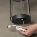 Vorschaubild Konstsmide LED Solar/USB-Laterne Crotone, schwarz, dimmbar (7822-750)