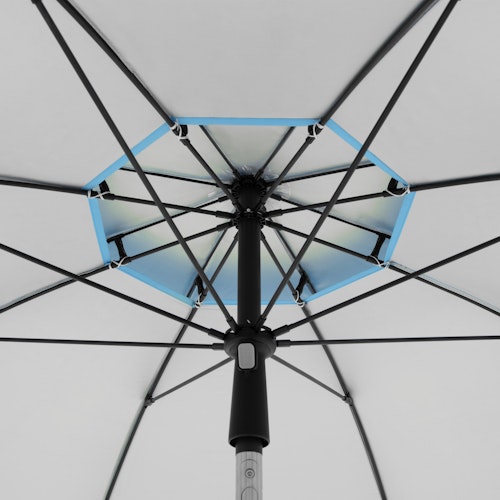 doppler Strandschirm WINDPROFI 200 Manual, Aluminium Anthrazit / 100 % Polyester 80 g/m²