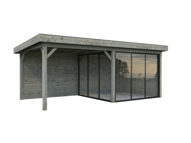 Palmako Gartenhaus Connect Lenna 16,6 m² Set 405 Slide