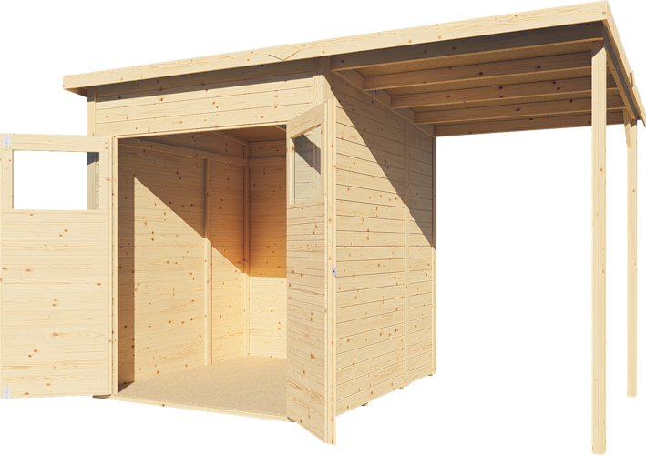 Bertilo Gerätehaus Amrum 2/3 Plus - 14 mm