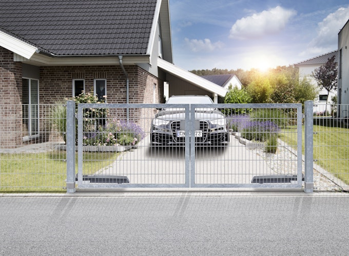 dz Flügeltor VARIO trend Doppeltor / E-Antrieb 