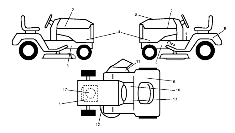 Husqvarna Gartentraktoren 96051000701 CT 126