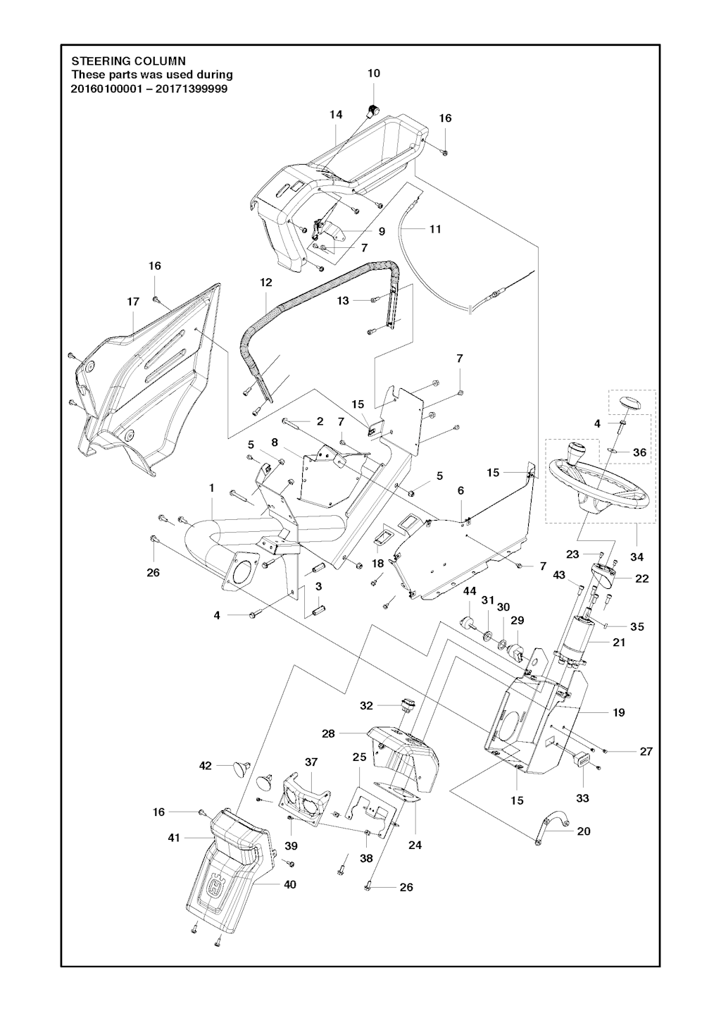 Explosionszeichnung Ersatzteile