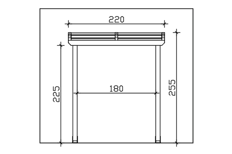 Skan Holz Pultdach Vordach Anklam