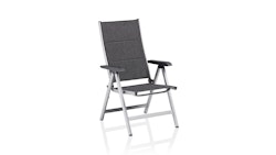 Kettler Multipositionssessel BASIC PLUS PADDED, Aluminium Silber / Outdoorgewebe Anthrazit