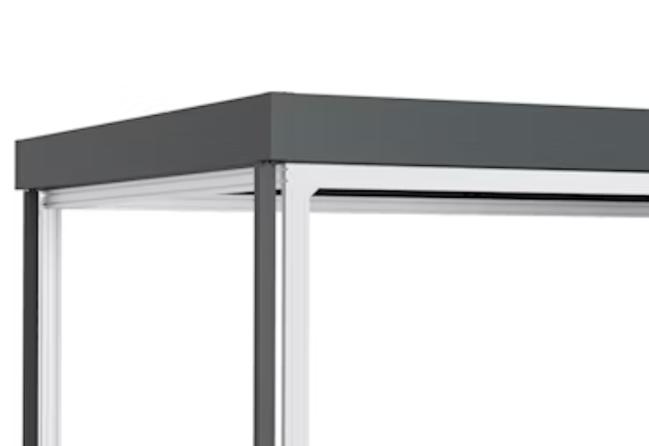 Hörmann Multifunktionsprofil für Gerätehaus Juno mit Flachdach