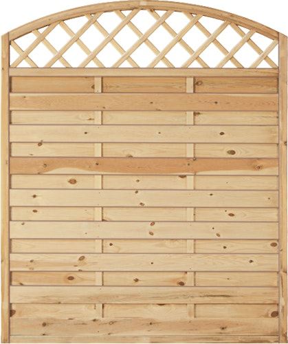 T&J MAXI BOGEN RANK Lamellenzaun 150 x 180/160 cm