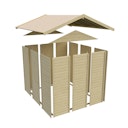 Vorschaubild Akubi Stelzenhaus Benjamin mit Holzrampe