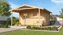 Vorschaubild Weka 28 mm Gartenhaus 111 A mit Vordach (200 cm)
