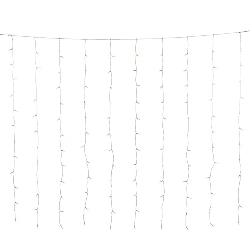 Konstsmide LED Lichtervorhang bernstein 140x120cm