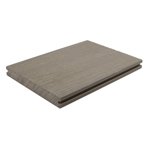 Fiberdeck Premium WPC-Terrassendiele Light grey massiv 23 mm