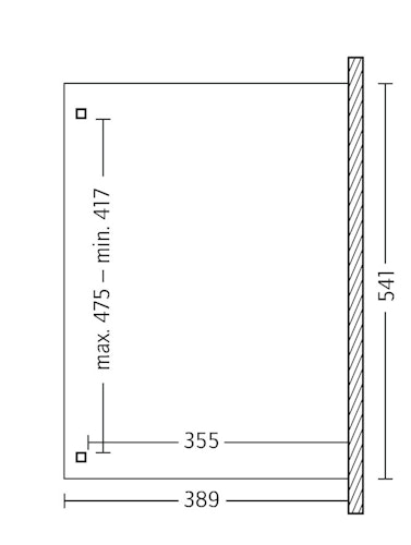Skan Holz Terrassenüberdachung Verona o. Mittelpfosten Breite 541 cm