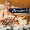 Vorschaubild Liebenstein 7-teiliges Premium-Komplettset – Lärchenholz Saunaeimer mit Kelle, 3 x Sauna-Aufguss, Sanduhr & Hygro-/Thermometer