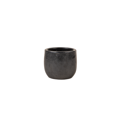 Vosteen Design Blumentopf / Pflanzgefäß Terrakotta schwarz ø 22 cm x H 19 cm
