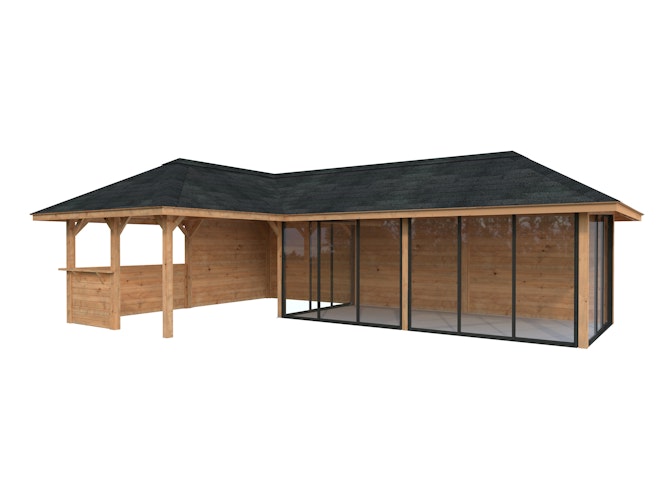 Palmako Pavillon Bianca 33,2 m² Set 220 Slide