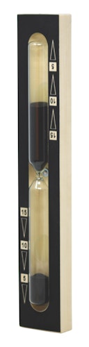 Eliga Sanduhr mit schwarz bedruckter Frontseite