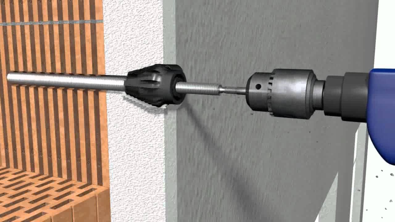 Gutta Befestigungsset für Porenbeton / Vollstein / Lochstein mit Dämmung bis 14 cm (für 6 Bohrlöcher)