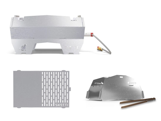 SKOTTI Grill Sparset mit Skotti Cap und Skotti Plancha