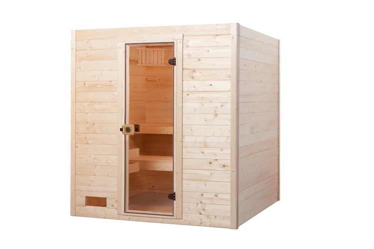 Weka Sauna Valida Gr. 2 mit Glastür - Massivholzsauna 38 mm