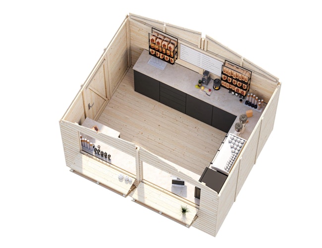 Palmako Marktstand Stella 8,2 m² - 16 mm