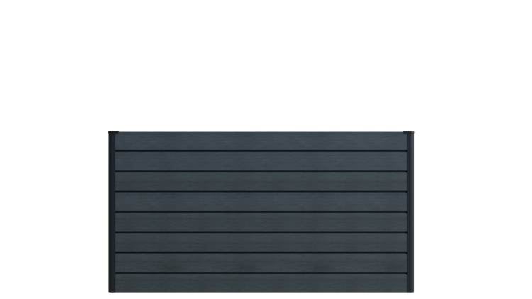 GroJa Solid Rhombus Stecksystem Hochbeet 150 x 70 x 79 cm  Steingrau co-extrdiert