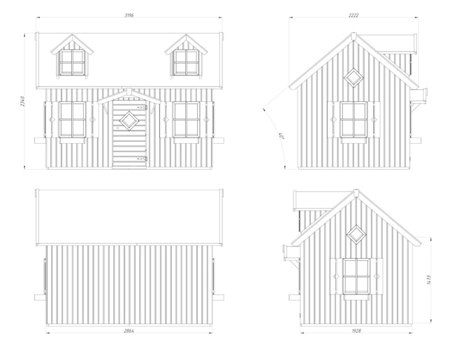 Palmako Kinderspielhaus Marie 5,4 m²