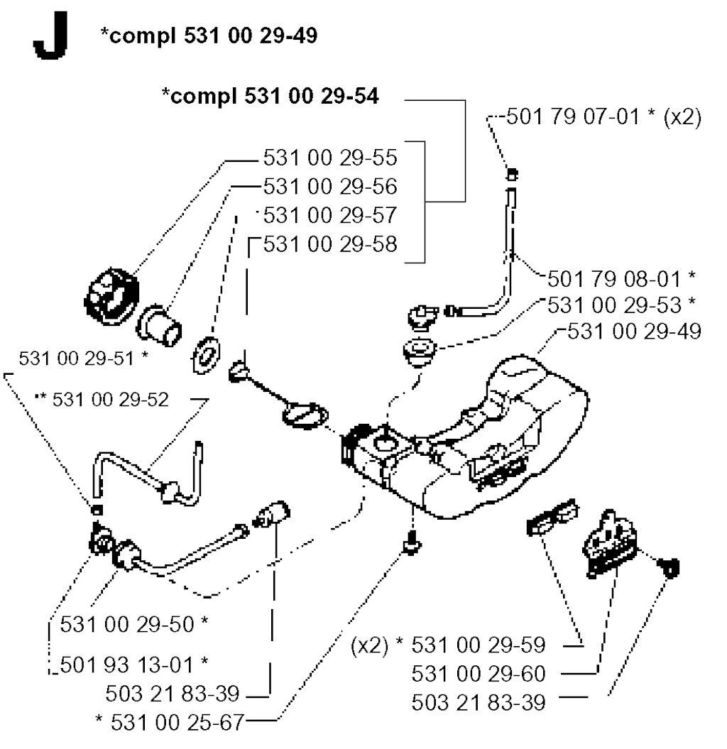 Explosionszeichnung Ersatzteile