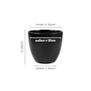Vorschaubild Wikholm form Design Pflanzgefäß / Blumentopf schwarz ⌀ 37 x H 32 cm