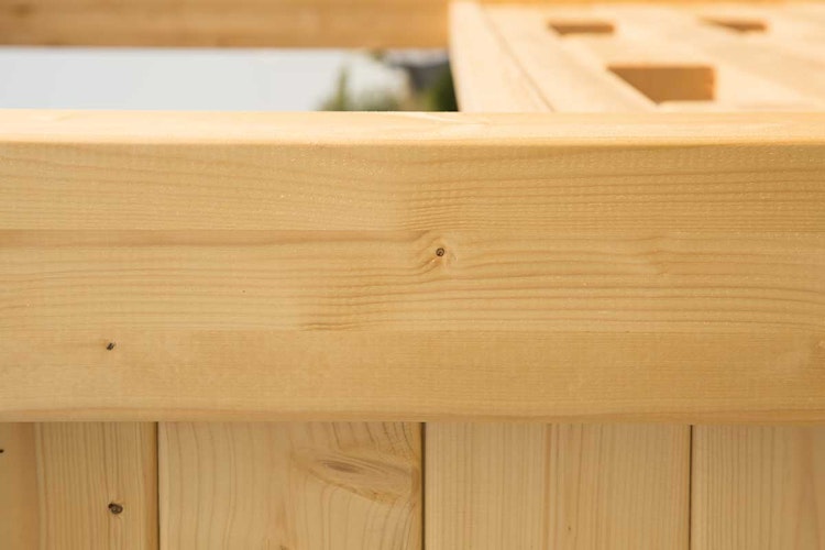 Wolff Finnhaus Gartenhaus Anna 40-A/1+2-Raum mit 250 cm Terrasse 