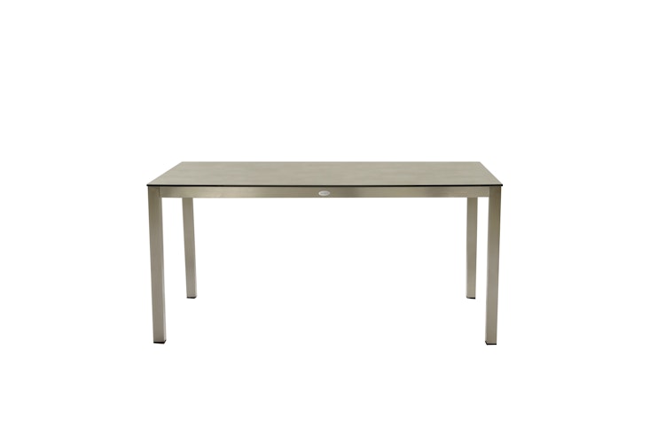 Garden Pleasure Tisch SIENNA 158 x 90 cm, Edelstahl / HPL Betonoptik