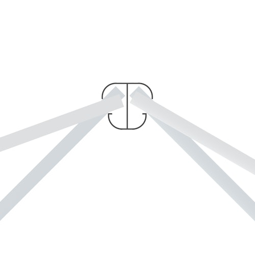 TraumGarten System Eckpfosten Basic (75-180°)