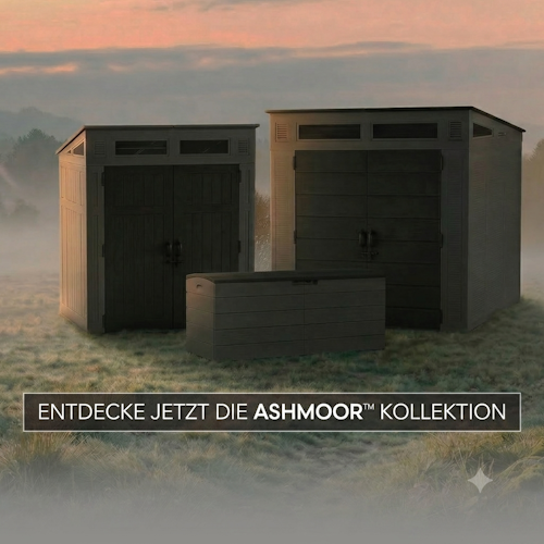 Suncast Kunststoff-Gerätehaus Modernist – stahlverstärkt (klein)