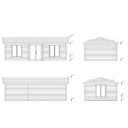 Vorschaubild Palmako Ferienhaus Anna 26,8 + 1,9 m² - 70 mm