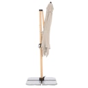 Vorschaubild doppler Pendelschirm ALU WOOD 300 x 220, Aluminium Esche-Optik / 100 % Polyester 180 g/m²