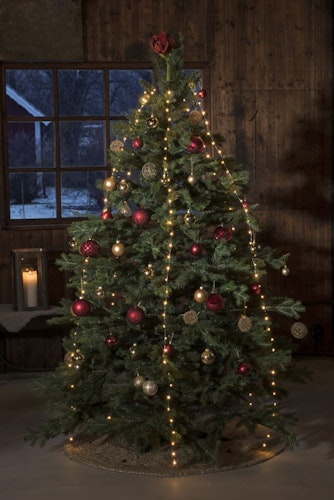 Konstsmide Weihnachtsbeleuchtung  LED Baummantel Ring Tropfen 5Strä.à36Dio