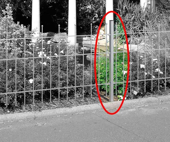 Alberts® Zaunsystem Madrid Zaunfeldpfosten zum Anschrauben