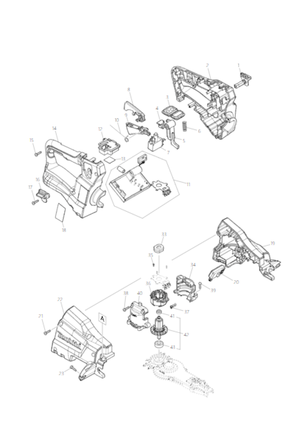 Explosionszeichnung Ersatzteile