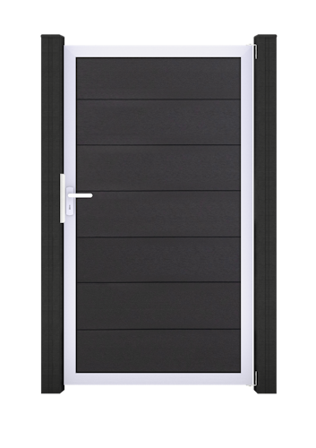 GroJa Solid Grande Tor Standard 1-flügelig mit Aluminiumrahmen