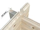 Vorschaubild Palmako Garage Roger 28,4 m² - 44 mm - mit Holztoren