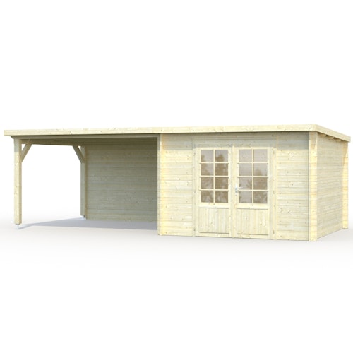 Palmako Gartenhaus Ella 8,7 + 10,0 m² - 28 mm