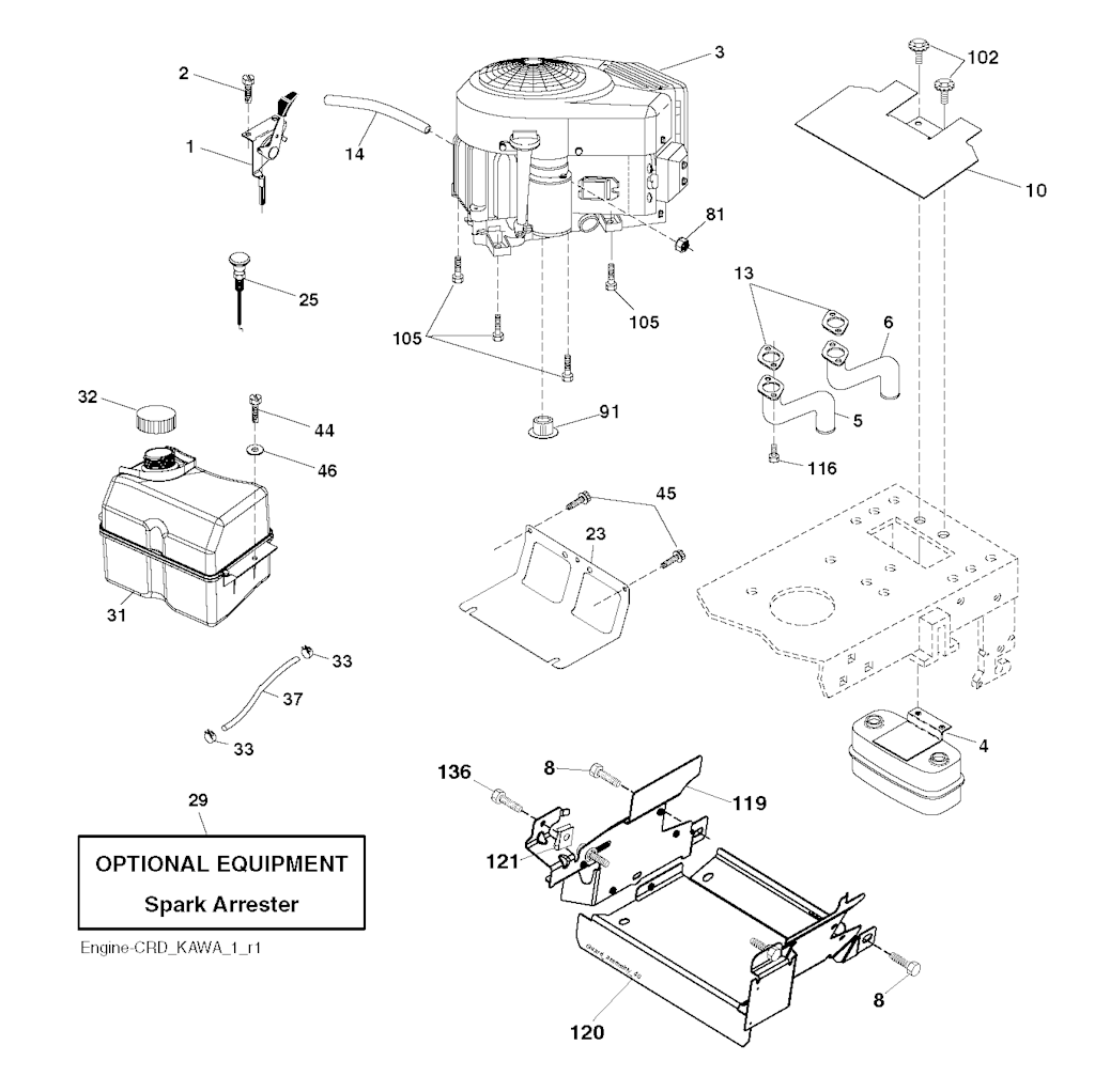 Explosionszeichnung Ersatzteile