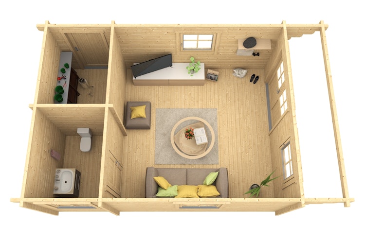 Wolff Finnhaus Gartenhaus Ferienhaus Göteborg 70-B Klassik/Modern