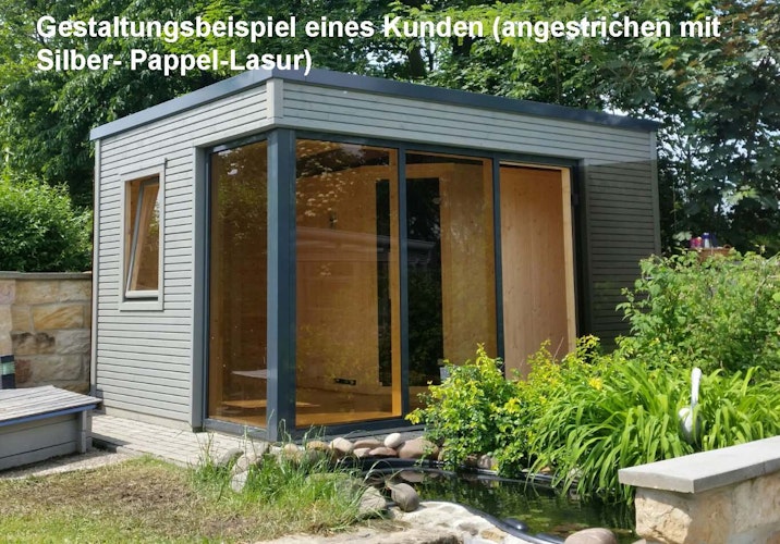 Weka Design-Saunahaus Cubilis inkl. Elementsauna 45/68 mm